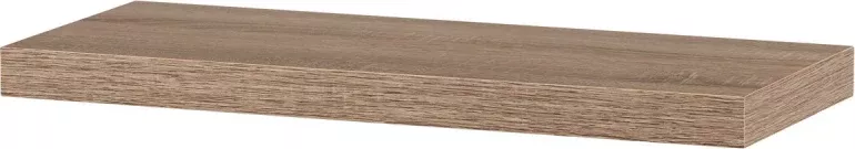 Polička nástěnná 60 cm, MDF, 3D dekor dub sonoma, baleno v ochranné fólii