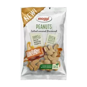 Sušená potravina Pražené solené arašídy s příchutí slaného karamelu