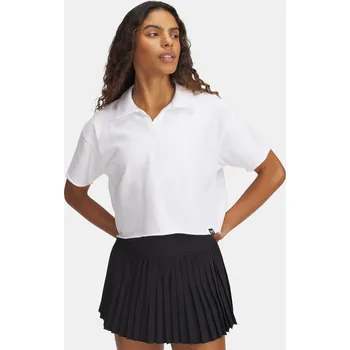 Dámské oblečení Dámské tričko Under Armour UA Icon Terry Polo - Dámské Under Armour bílá 3282739