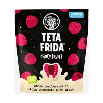 Bonbon Lyofilizované maliny v bílé čokoládě