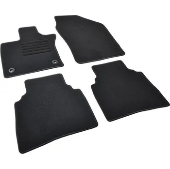 autokoberec Autokoberce textilní přesné černé / černé obšití - Toyota Prius V (Typ XW60) (2022-) 5-sedadel