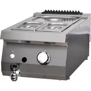 Kuchyňský gril Maxima Bain Marie pro vysoké zatížení - jednoplášťová jednotka - hloubka 70 cm - Plynová | 09395005