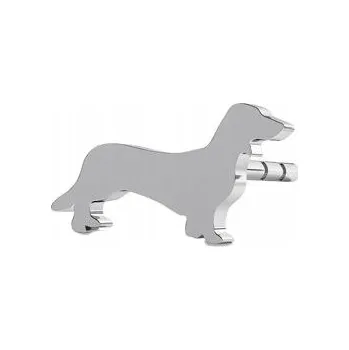 Náušnice Stříbrné náušnice Jezevčík Pejsek Jezevčík Celebrita Puzetky 925