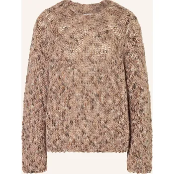 Dámská móda Rich & Royal Dámský Svetr, starorůžová / tmavě zelená / bílá, 40