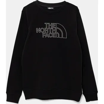 Chlapecká mikina Dětská mikina The North Face DREW PEAK LIGHT CREW NF0A8AXXJK31 černá 99X, vel. 124-129
