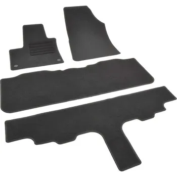 autokoberec Autokoberce textilní přesné černé / černé obšití - Renault Townstar III (Typ FFK/KFK) (2020-) délka vozidla L2 7-sedadel