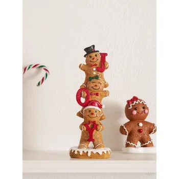 Vánoční dekorace Sinsay - Vánoční dekorace s motivem perníkového panáčka - hnědá - 846GF-82X - 846GF-82X-ONE