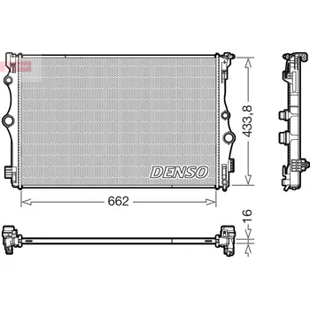 Chladič motoru Chladič, chlazení motoru DENSO DRM17098