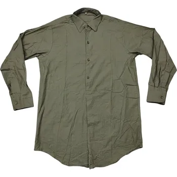 Pánská košile ARMÁDNÍ ORIGINÁL ČSLA Košile vz.21 polorozepínací dlouhý rukáv zelená oliv ČSLA originál Vyberte velikost: 40