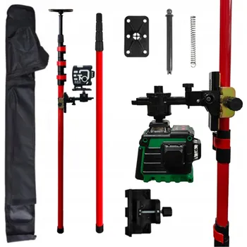 Měřící laser TELESKOPICKÁ TYČ STATIV ROZPĚRNÁ KOLONA PRO LASER VODOROVNÝ 300CM