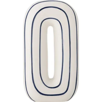 Váza Bloomingville, Dekorační váza Mae 32 cm krémově-modrá - Formadore