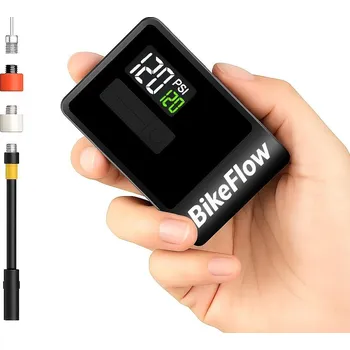 Ruční pumpa BIKEFLOW BikeFlow mini elektrická přenosná pumpa na kolo 120 PSI NO SIZE ČERNÁ