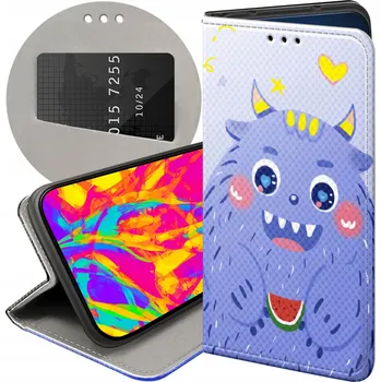 Pouzdro na mobilní telefon Flipové pouzdro Hello Case pro Samsung Galaxy A16 fialové