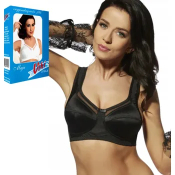 Podprsenka Viki podprsenka nevyztužená černá velikost 90C