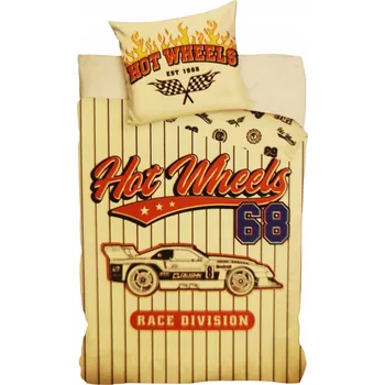Povlečení AUTA Sada Povlečení HOT WHEELS Racing POVLEČENÍ 160x200cm