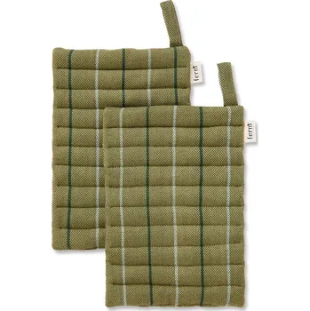 Ferm Living, Kuchyňské chňapky Ito zelené 2 ks - Formadore