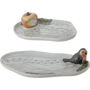 Šperkovnice Bloomingville, Dekorační podnosy Bleak, šedé, 2 ks - Formadore