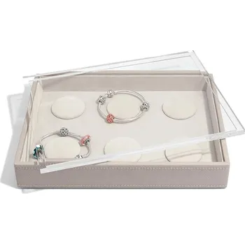 Šperkovnice Stackers, Kazeta na náramek s přívěsky Stackers s víkem classic taupe - Formadore