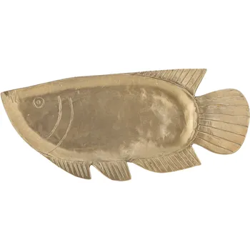 Šperkovnice Bloomingville, Dekorativní podnos Fabius kovový 35,5 cm zlatý - Formadore