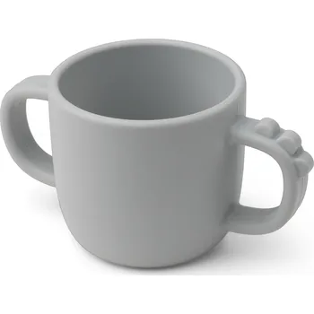 Done by deer, Hrnek Peekaboo Croco silikonový šedý - Formadore