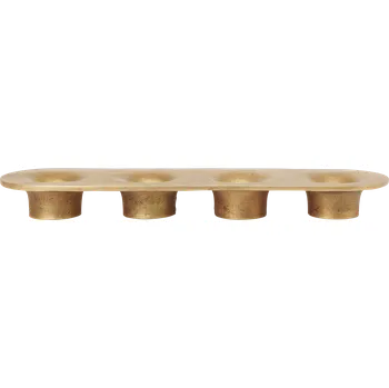 Svícen Ferm Living Svícen Soothe 4 mosaz