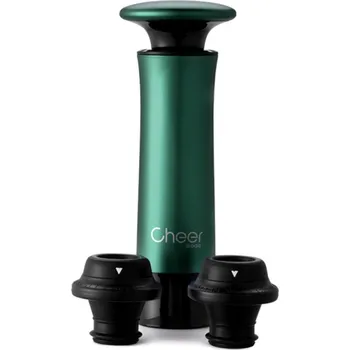 Cheer Moda, Vakuová pumpička na víno se zátkami Treeplet zelená 5 dílů - Formadore