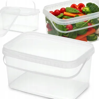 Dóza na potraviny KYBLÍK PLASTOVÝ S VÍKEM ATEST PRO POTRAVINY PEVNÝ OBDÉLNÍKOVÝ 5L