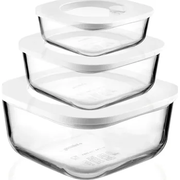 Dóza na potraviny Guzzini, Kuchyňské dózy Store & More skleněné 3 ks - Formadore