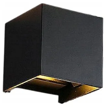 Nástěnné svítidlo 12W Nástěnné svítidlo s pohybovým senzorem venkovní/vnitřní LED IP65 ANTRACIT