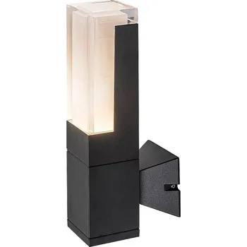 Venkovní osvětlení Venkovní nástěnné svítidlo Rabalux černé, integrovaný LED zdroj 0 W