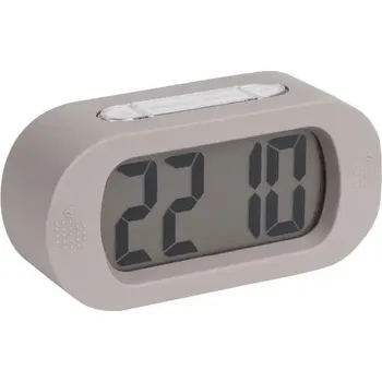 Hodiny Karlsson - Hodiny, Gummy Budík - Silikon - Šedá - V7 x Š14 x H5 cm