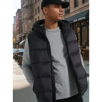 Sinsay - Vesta s kapucí - černá - 1829O-99X - 1829O-99X-S-8