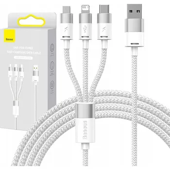 Datový kabel Sada kabelů USB - USB typ C / microUSB / Lightning Baseus