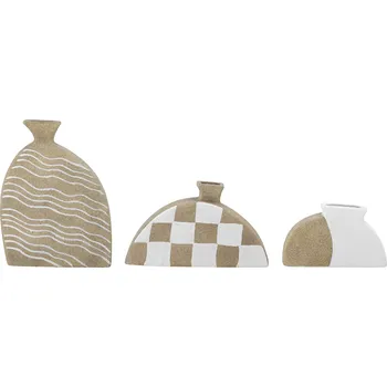 Váza Bloomingville, Dekorativní vázy Nezha bílé 3 ks - Formadore