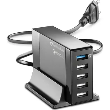 CL nabíječka s 5 USB 50W, ACHUSB5QUAL9AK