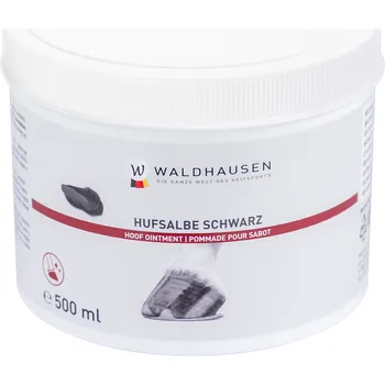 Kosmetika pro koně Waldhausen balzám na kopyta 500 ml Barva: černá s vavřínovým olejem a lanolinem – výživa a ochrana kopyt