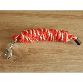 Vodítko pro psa Vodítko kulaté červeno-bílá 1,8m