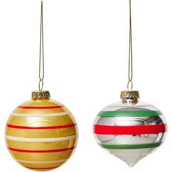 Vánoční dekorace OYOY, Vánoční ozdoby Vintage Christmas No. 3, 2 ks - Formadore