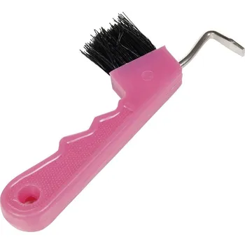 Čištění pro koně Háček na kopyta se štětečkem HKM Barva: růžová