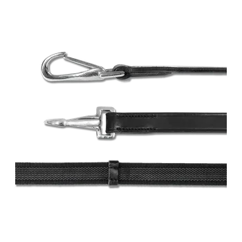 Otěže Waldhausen s karabinou, protiskluzové, 19 mm Barva: černá, Velikost: WB