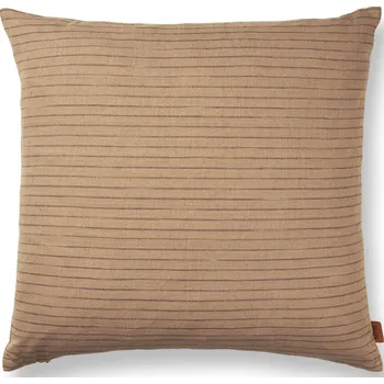 Povlečení Ferm Living, Povlak na polštář Brown Stripe 50 x 50 cm - Formadore