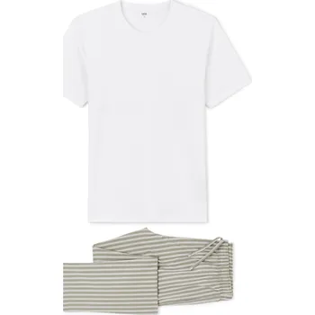 Pánské pyžamo Celio Lipylong Celio bílá | kaki 3506075