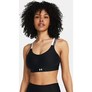 Podprsenka Under Armour Podprsenka UA Infinity Mid 2.0 Rib Bra-BLK - Dámské Under Armour šedá 2678775