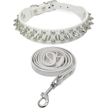 Obojek pro psa Yiwong vodítko s hroty a kožený obojek