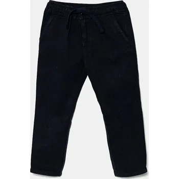 Dámské oblečení Kalhoty s lněnou směsí pro děti Guess N5GB05.WHAR0.PPYA námořnická modř 59X, vel. 118-122