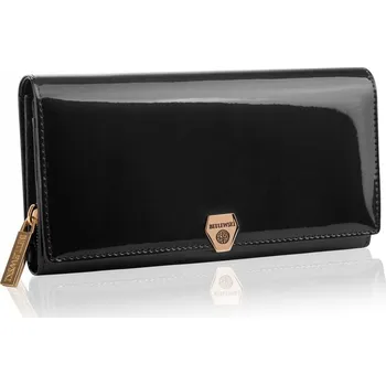 Peněženka Betlewski dámská peněženka z pravé kůže černá