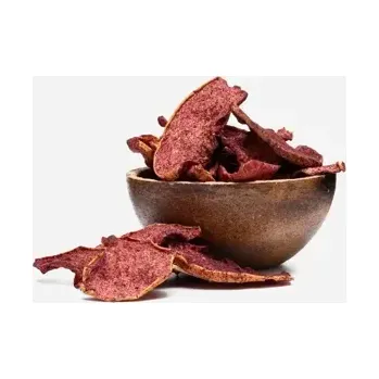 Sušené ovoce Jablka sušená tasty plátky – s borůvkovým prachem