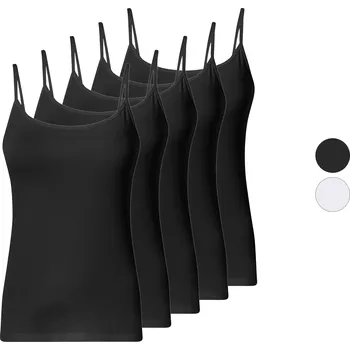 esmara® Dámský top se špagetovými ramínky, 5 kusů