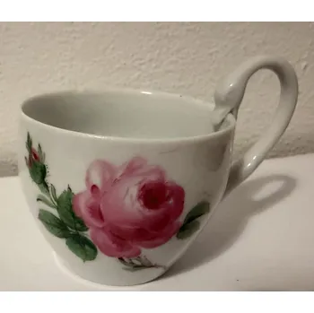 Stolování Starožitný porcelánový šálek Míšeň Růže