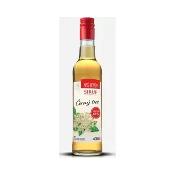 Proteinový nápoj Náš domov sirup černý bez 400 ml